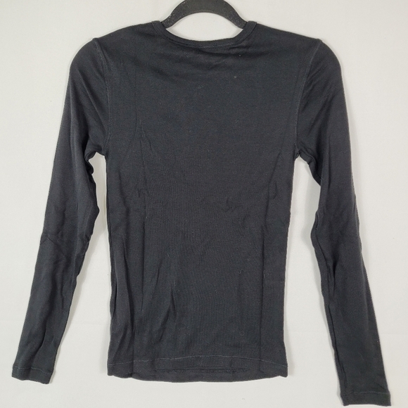 NEW SPLENDID Women's The Classic Long Sleeve White Tee Sz XS NWT $58 RF8K540 - Picture 3 of 6